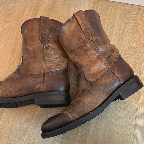 Wolverine Leather BLVD Pull-On W990100 Brown Casual Dress Boots
